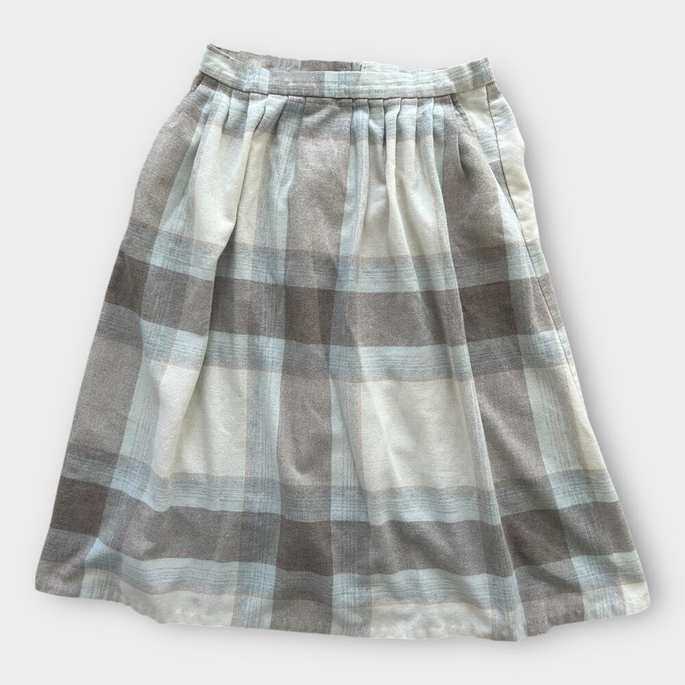 Vintage Skirt Lot XS S M Wool Blend High Waist Midi Cottagecore Preppy Feminine - Picture 6 of 14